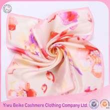 Low MOQ digital printing high quality new silk satin scarf